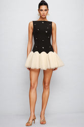 Osiard Sleeveless Diamond Mini Dress