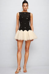 Osiard Sleeveless Diamond Mini Dress