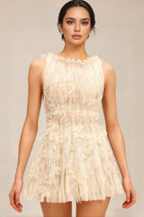 Emryt Sleeveless Flower Floral Mini Dress