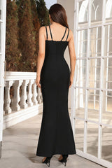 Zea Diamante Flared Bandage Maxi Dress