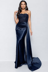 Eamone Sheath Sequin Embroidered Maxi Dress