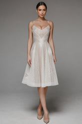 Fagra Strapless Embroidered Midi Dress