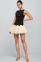 Osiard Sleeveless Diamond Mini Dress