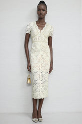 Fina Lace Slim Fit Midi Dress