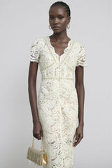 Fina Lace Slim Fit Midi Dress