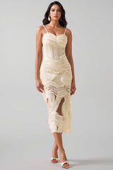 Nilo Lace Sleeveless Midi Dress