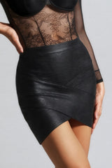 Freya Cross Bandage Mini Skirt