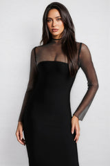 Umari Long Sleeve Bandage Maxi Dress