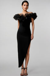 Selahx One shoulder Bandage Midi Dress