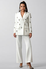 Enrild Diamond Feather Suit Set