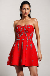 Dagan Diamonds 3D Floral Mini Dress