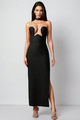 Wreya Sleeveless Slit Bandage Maxi Dress