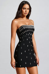 Kalie Sleeveless Diamond Bandage Mini Dress