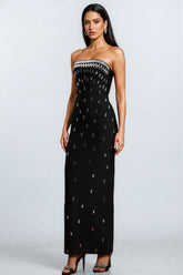 Ena Sleeveless Diamond Bandage Midi Dress