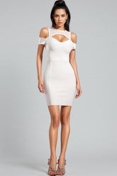 Jacqueline Sleeveless Hollow Out Bandage Mini Dress