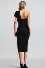 Rita Sleeveless Diamond Bandage Midi Dress