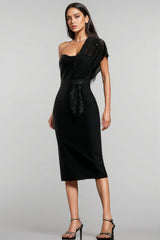 Rita Sleeveless Diamond Bandage Midi Dress