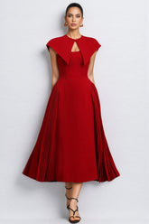 Mariam Halter Folds Maxi Dress