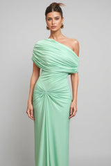 Vira Sleeveless Folds Maxi Dress