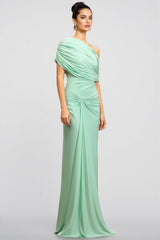 Vira Sleeveless Folds Maxi Dress