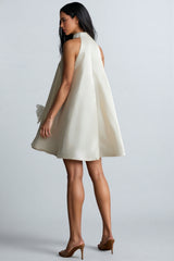 Eliza Floral Applique Sleeveless Mini Dress