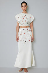 Gavrin Shell Diamond Top Midi Dress Set