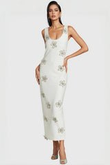 Kimb Floral Diamonds Maxi Dress