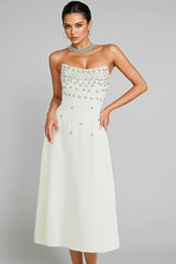 Zirana White Diamond Maxi Dress