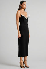 Floyd Strapless Crystal Embellished Midi Dress