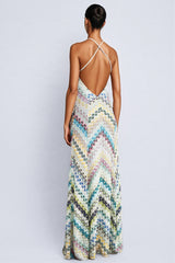 Kerla Multi Crocheted Stripe Maxi Dress