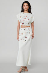 Gavrin Shell Diamond Top Midi Dress Set