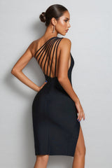 Soraya One Shoulder Cocktail Mini Dress