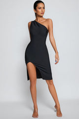 Soraya One Shoulder Cocktail Mini Dress