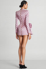 Aid Polka Dots Printed Mini Dress