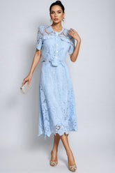 Ternence Blue Lace Set Madi Dress Two Piece Set