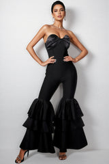 Soreld One-Shoulder Ruffle Jumpsuit