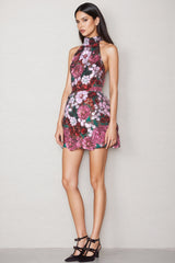 Zaelyx Pink Sequin Multi Mini Dress