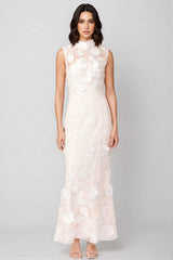 Jastet Embroidered 3D Floral Maxi Dress