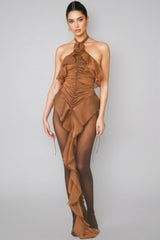 Wayns 3D Floral Sleeveless Maxi Dress
