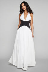 Majrela Off-Shoulder Backless Maxi Dress