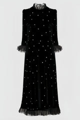 Koni Black Velvet Maxi Dress