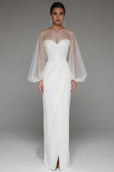 Kalia Sheath Pearl Maxi Dress-White