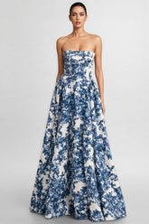 Eleri Floral Off-Shoulder Sleeveless Midi Dress