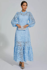 Noma Blue Cut Out Maxi Dress