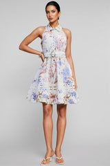 Helena Floral Print Sleeveless Mini Dress