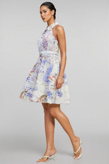 Helena Floral Print Sleeveless Mini Dress