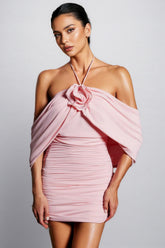Rania Lace-up 3D Floral Maxi Dress