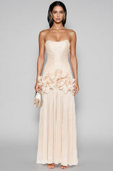 Wilfred Sheath Wood Earring Maxi Dress