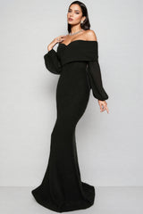 Zoey Strapless Fishtail Maxi Dress