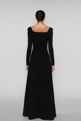 Amai Solid Colour A-line Maxi Dress